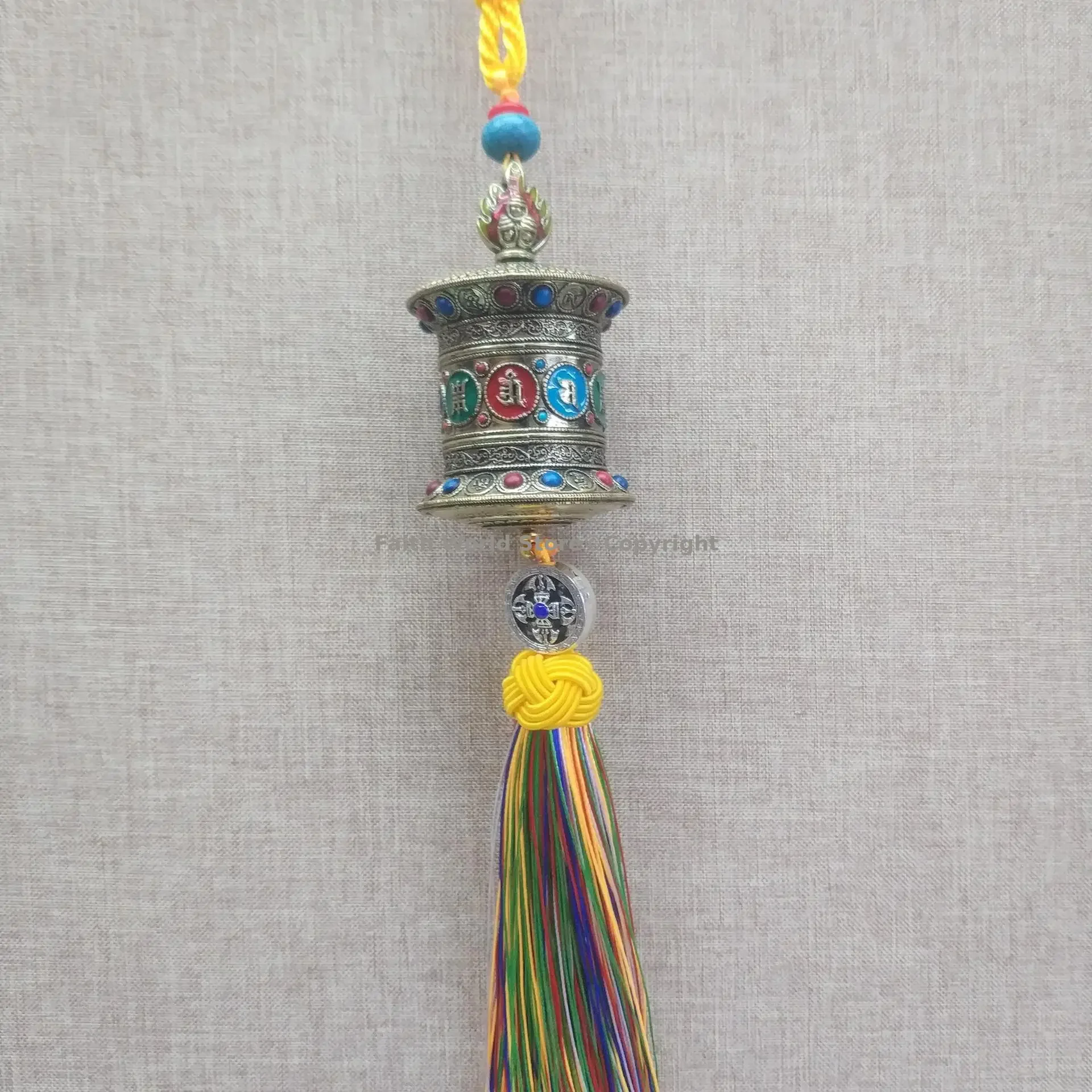 5P 2025 taoistische buddhistische Lieferungen Mantra sicheres Amulett POWER schützender Talisman verheißungsvolles Glücksgebet HOME CAR Taschenanhänger – Detail 2