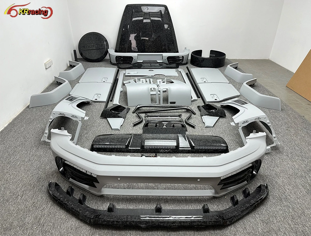 Mansori Style Partial Forged Carbon Fiber Car Body Kit With Bumber ,Hood For Mercedes Benz G-Class W464 G63 AMG 2019-2024