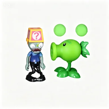 Plants vs. Zombies Electric Peashooter Toy - Fun Silicone Game Figure Collection