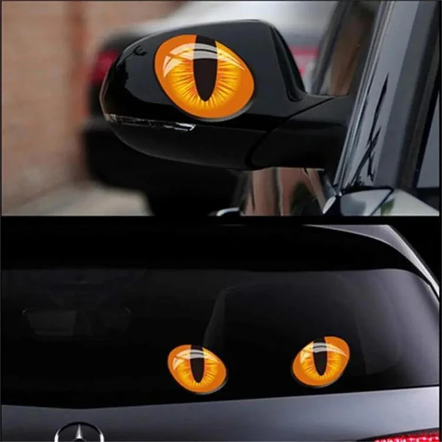 Autocollant de pare-brise yeux de chat - Stickers/autocollants