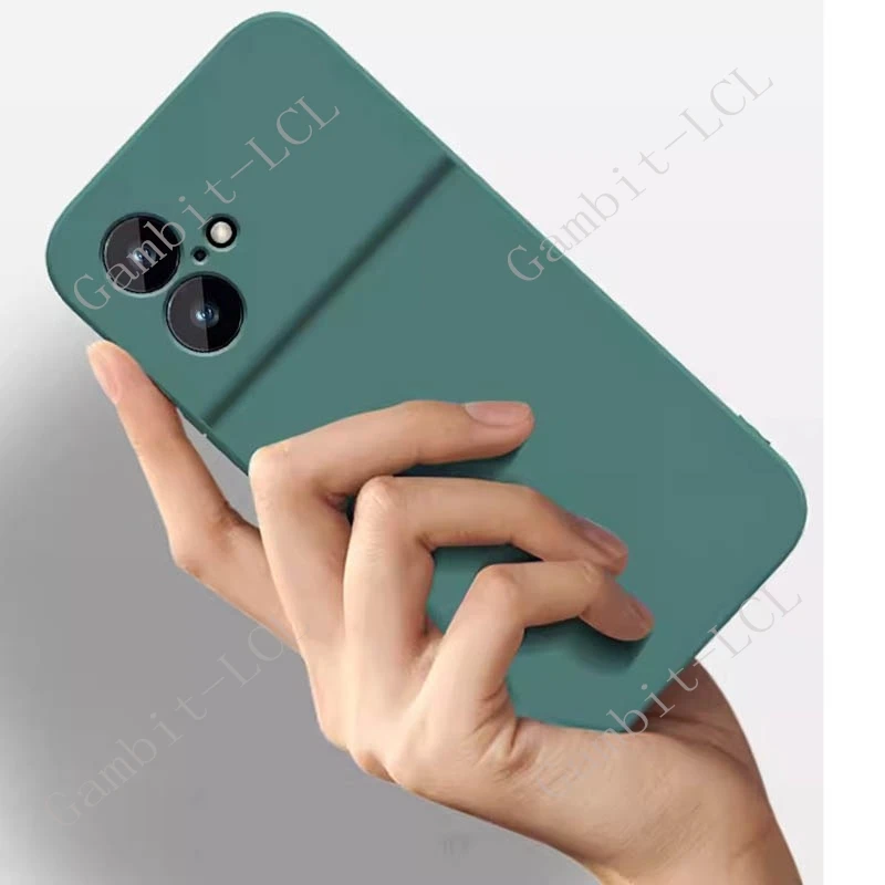 Premium Silicone Liquid Case with Skin Texture