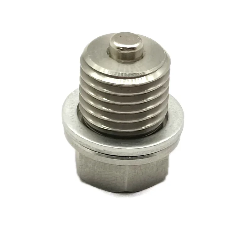 M16x1.5 Stainless Steel Drain Plug Neodymium Magnet Sump Suction Screw Fitting With Washer
