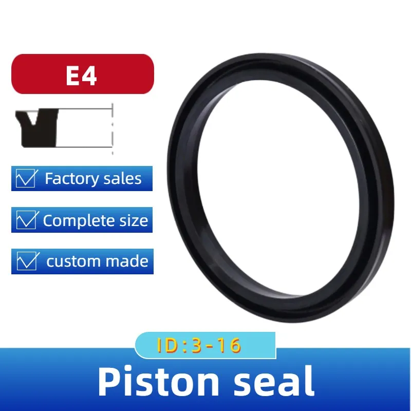 E4 cylinder seal ring Piston gas seal rubber oil seal ring 20 20.5 22 24 * 12 14 16 * 5.5 4 5