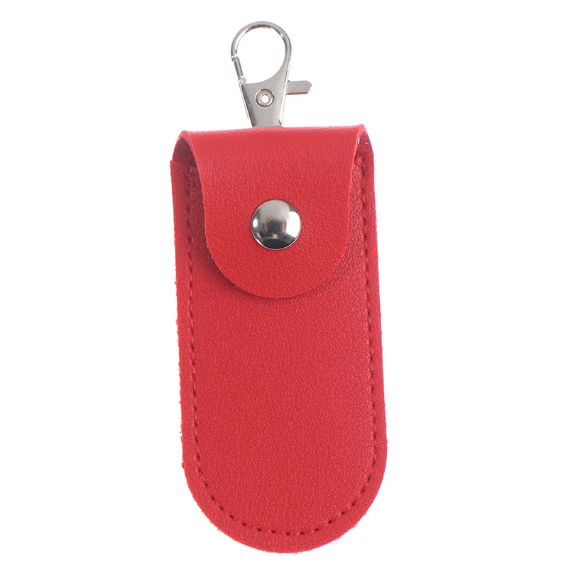 Custodia In Pelle PU Per Chiavetta USB Con Portachiavi - 9x3.2 Cm, Protettiva E Portatile