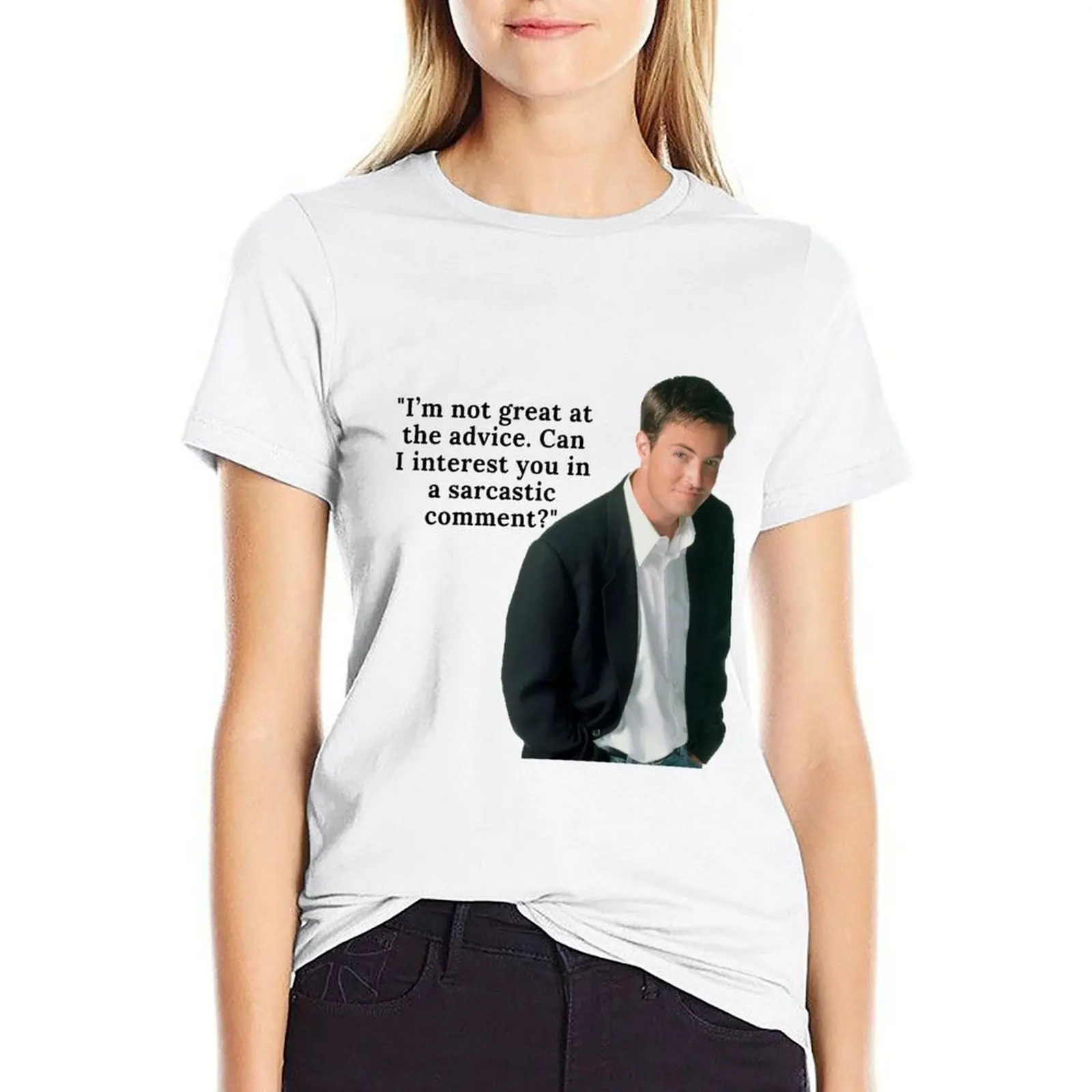 Chandler Bing Friends T-Shirt Con Design Stampato T-Shirt Per Abbigliamento Femminile Magliette Carine Magliette Carine Per Le Donne