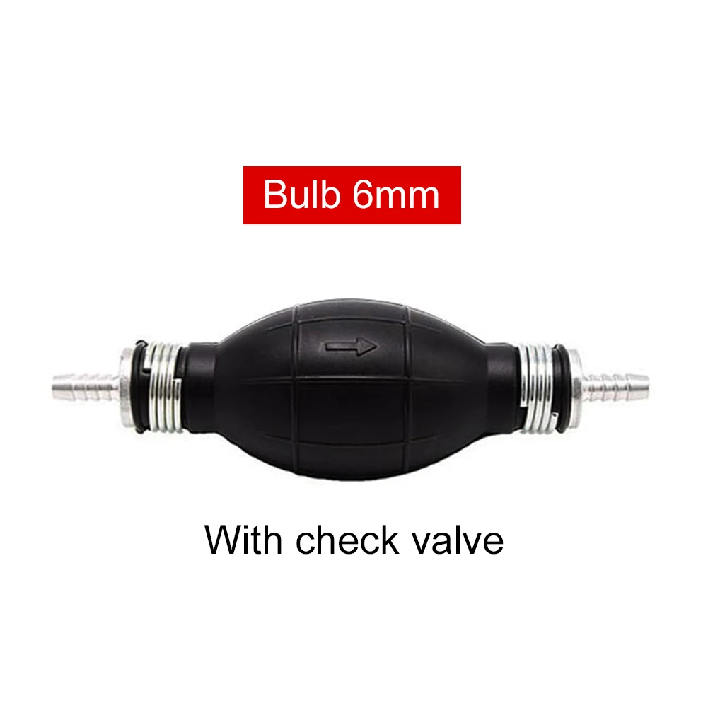 6/8/10/12mm Universal Fuel Pump Rubber Manual Liquid Oil Transfer Pump Petrol Diesel Hand Primer Bulb for Car Marine Outboard