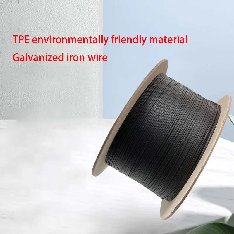 Wire Tying, Rubber Coated Iron Core, Wire Winding Tying, Tying Machine Tie, black and white wire tying, TPE tie tape