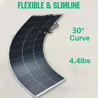 Panneau solaire 250W 2 pièces 125W panneaux solaires flexibles 18V cellule solaire monocristallin photovoltaïque pour Kit de système de chargeur de batterie 12V 4