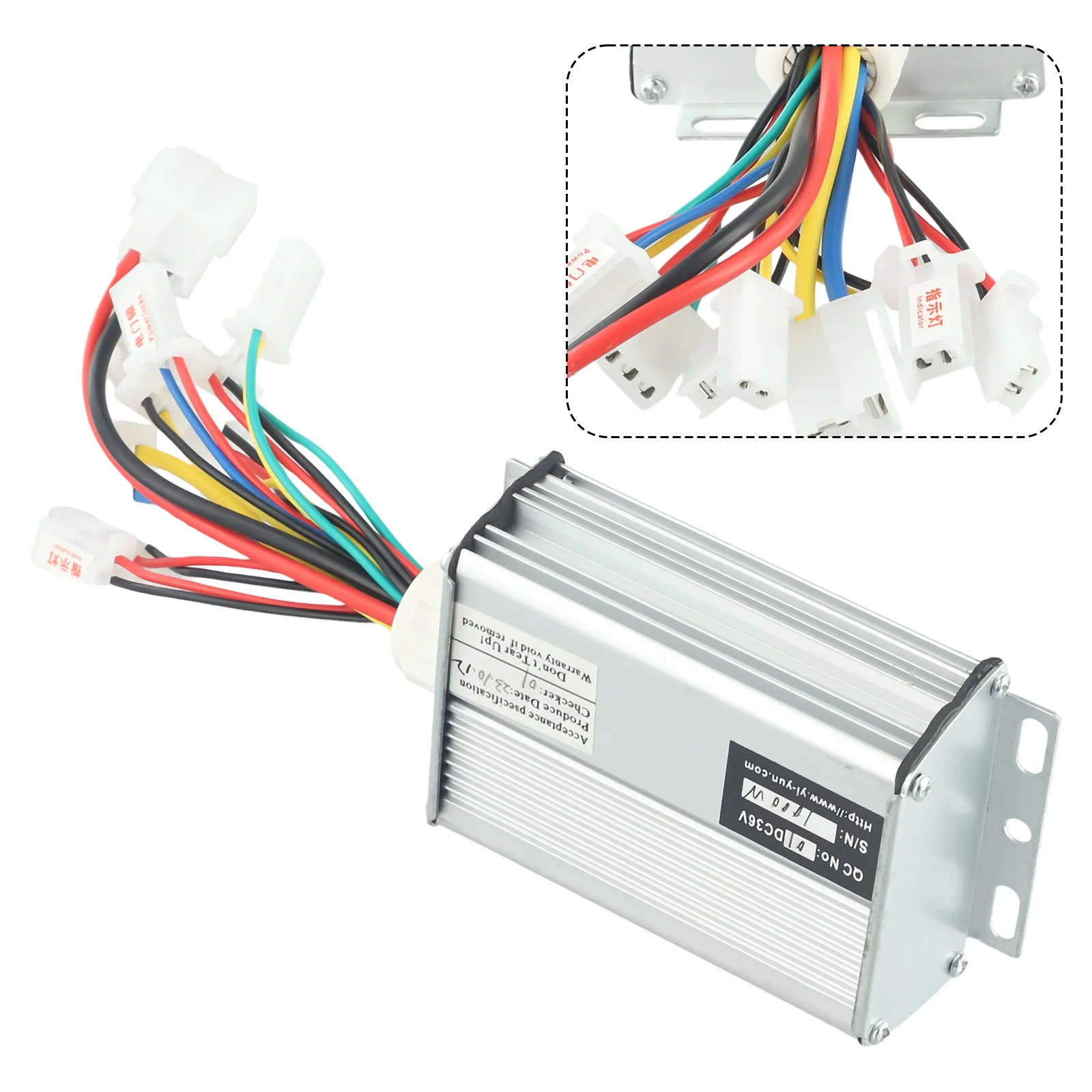 36V/48V 350W Electric Bicycle E-bike Scooter Brushless DC Motor Controller - Foto 6