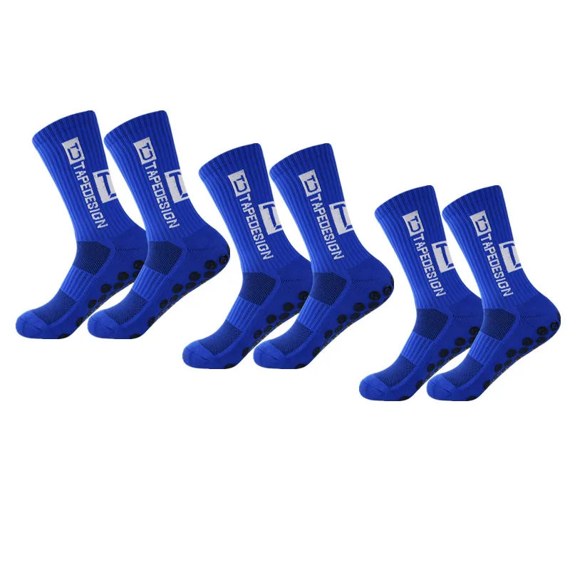 3 Pairs Men's Soccer Socks Anti Slip Non Slip Grip Pads for Football  Basketball Sports Grip Socks