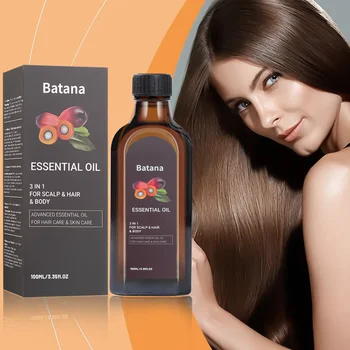 100ml Batana Thick Hair Essential Oil for Repairing Hair Damage, Preventing Hair Loss, Softening Hair, Nourishing Hair Oil