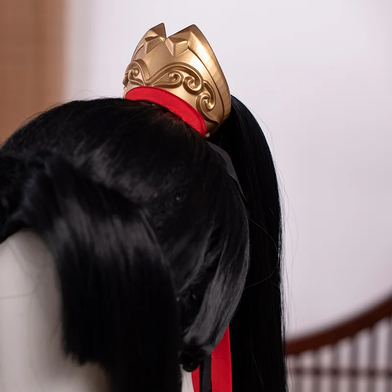 Anime MoDaoZuShi MDZS Cosplay Jin Ling Grandmaster Of Demonic Cultivation Cosplay Wig Chinese Fan Prop Halloween