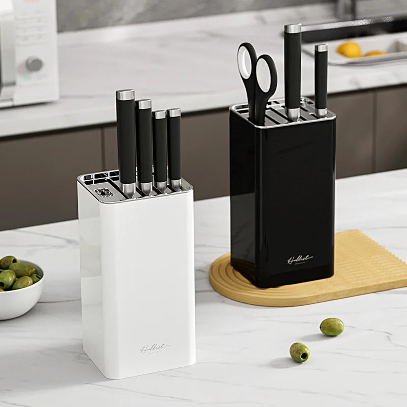 

Luxury Household Plastic Knife Stand Holder for Kitchen Storage Box Kitchen Knife Holder Rack Kitchen Accessories