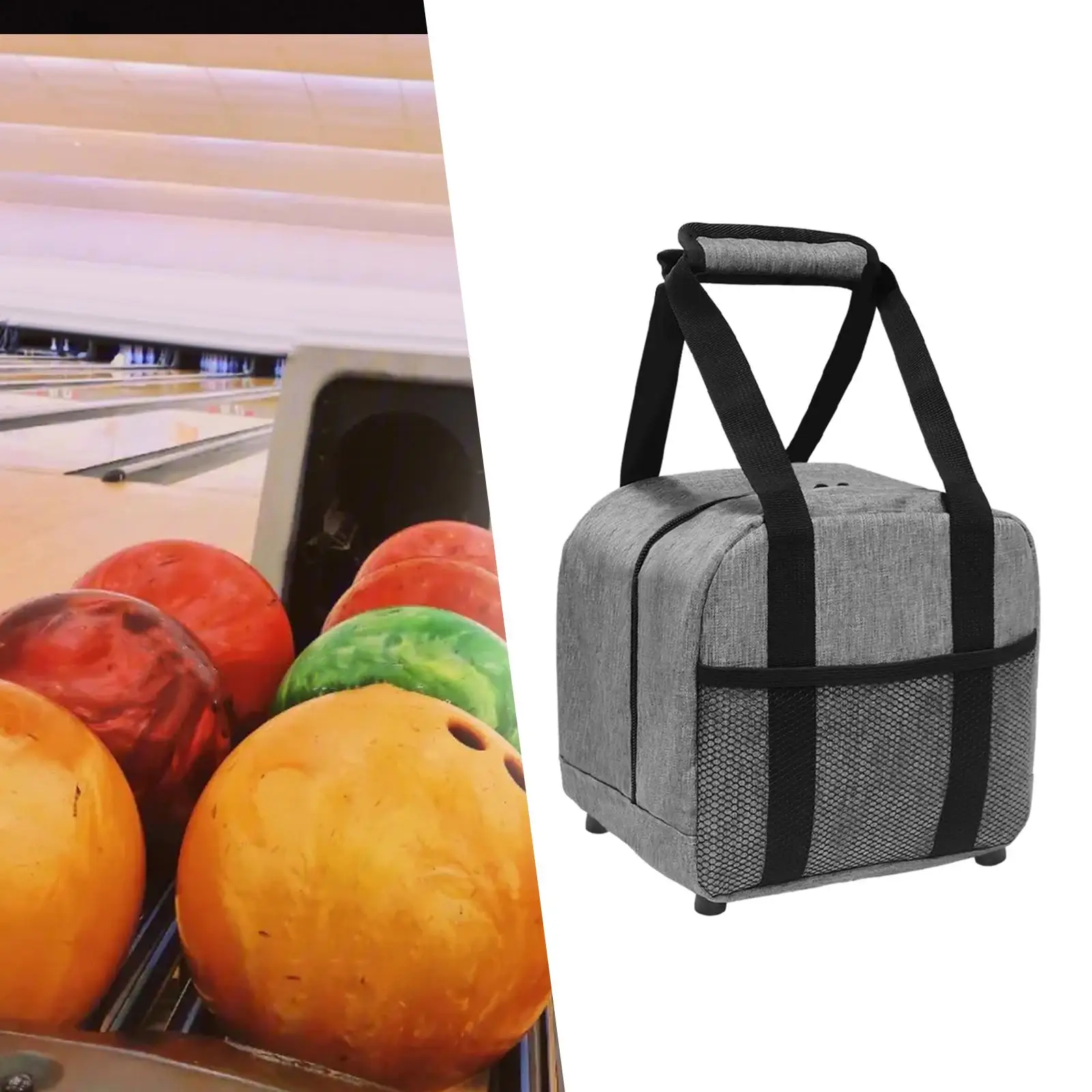 Bowling Ball Bag Single Bowling Tote for Women Men Gym Bowling Accessories