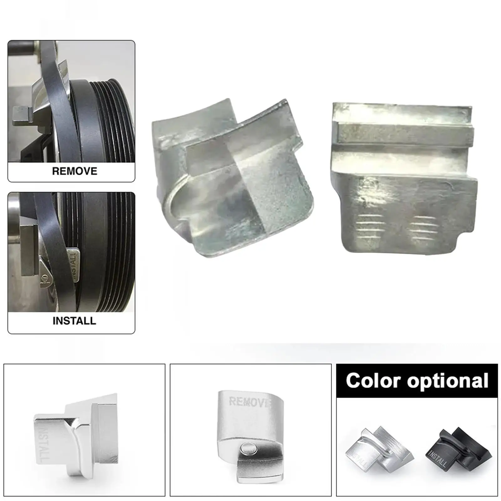 Pulley Stretch Belt Kit, Belt Removal Installation Tools for Belts Car