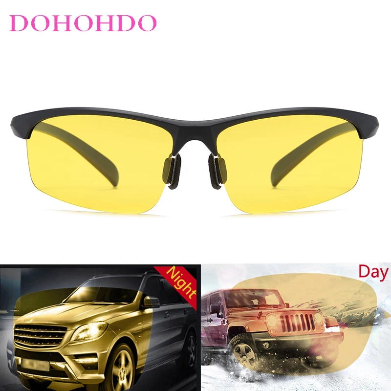 Sport Night Vision Polarized Sunglasses Men Women Cycling Bicycle Mtb Riding Bike Goggles Photochromic Fishing Protection UV400