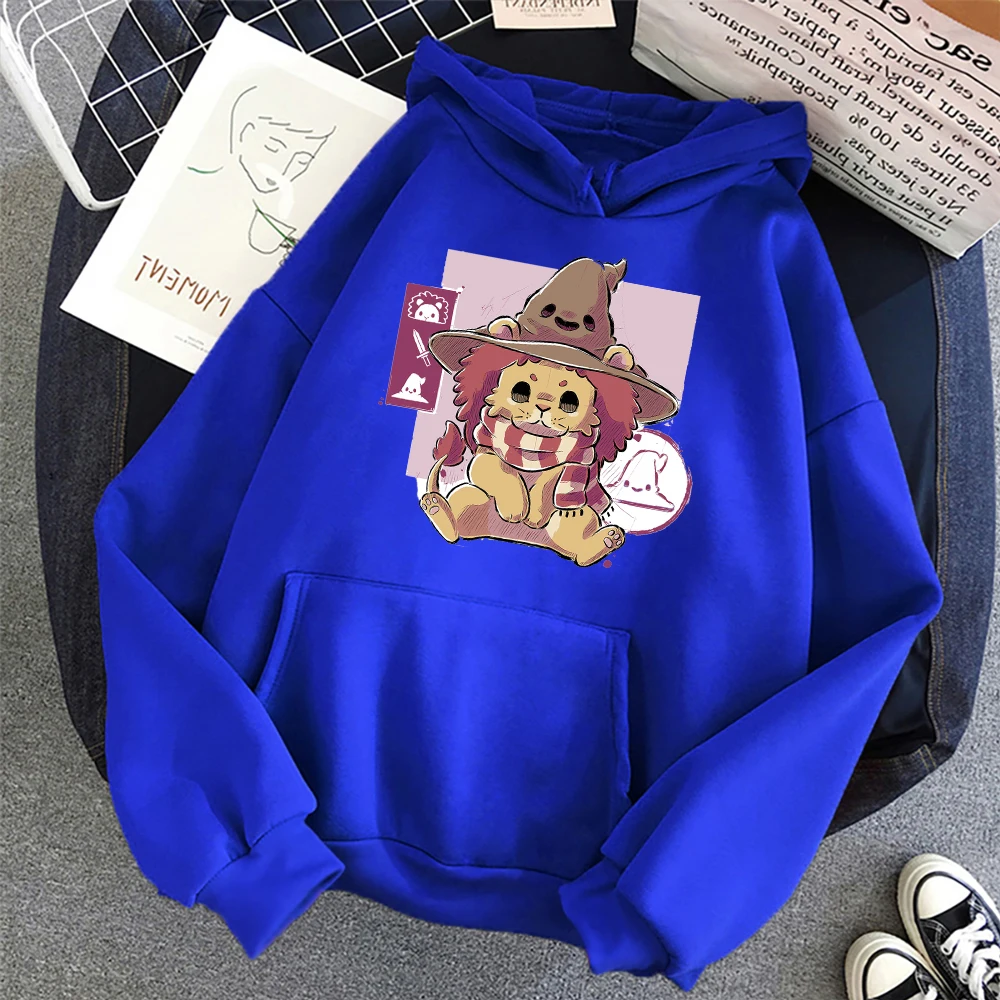

Cartoon Cute Lion Gryffindors Hoodie Harajuku Manga Sweatshirts 2022 Autumn Fashion Hoodies Long Sleeve Men/Women Streetwear
