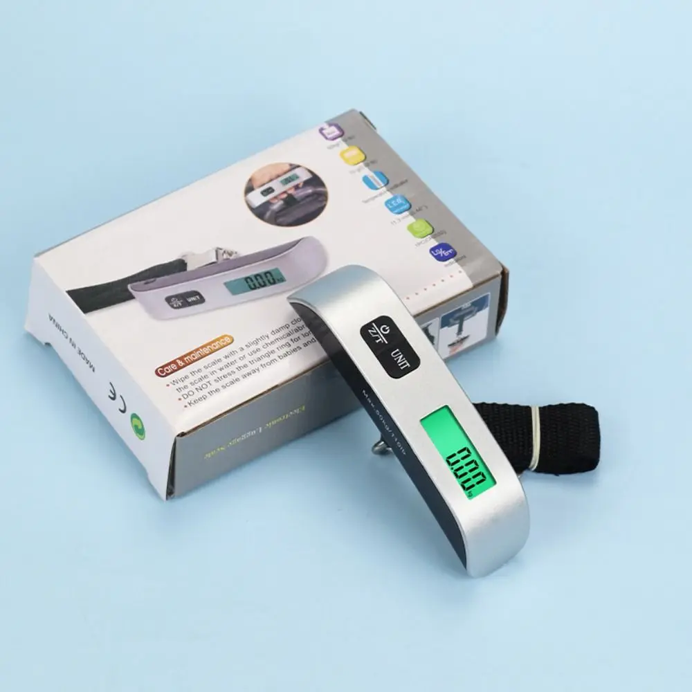 Compact Digital Travel and Fishing Scale - Multipurpose Electronic Luggage Weighing Device