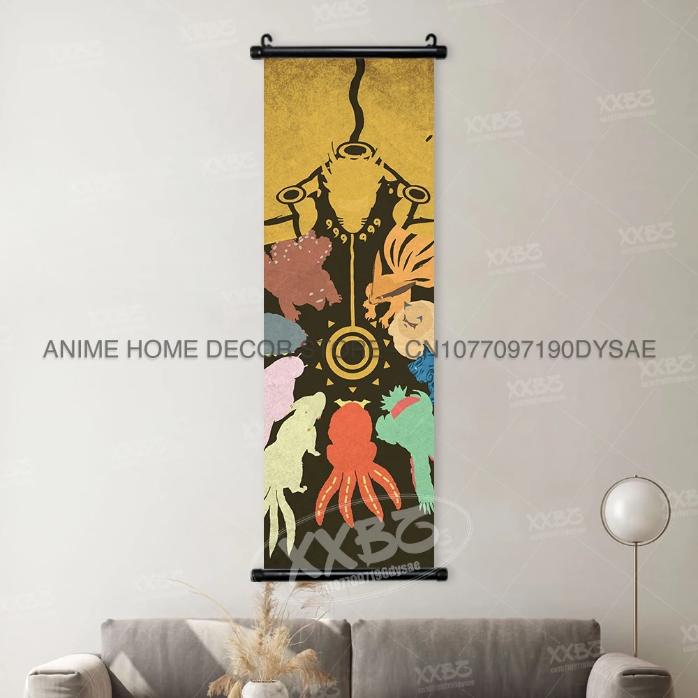 Anime Wall Art: Uchiha Itachi, Haruno Sakura, Shikamaru & Orochimaru Hanging Decor