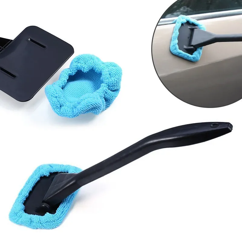 1PC Car Window Cleaner Brush Kit Windshield Cleaning Wash Tool Inside  Interior Auto Glass Wiper With Long Handle Car Accessories - AliExpress