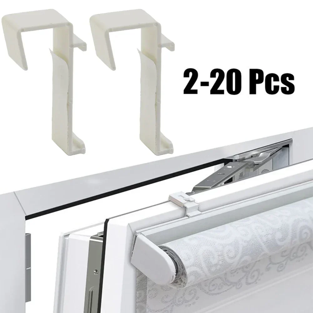 Curtain Clip 2/10/20pcs Double Roller Blind Clamp Carrier