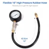 Petrol Engine Cylinder Compression Tester Kit Automotive and Motorcycles Tool 0-300PSI Engine Cylinder Pressure 0-21 Bar Gauge 5