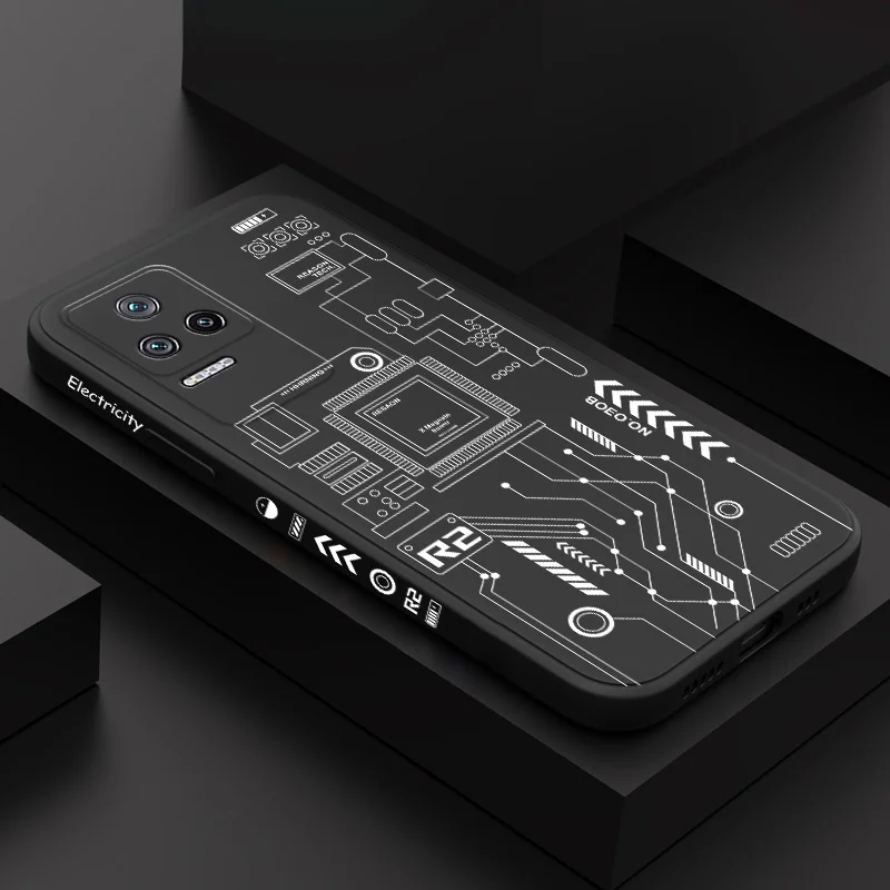 Liquid Silica Protective Phone Case – Electronic Lines Design