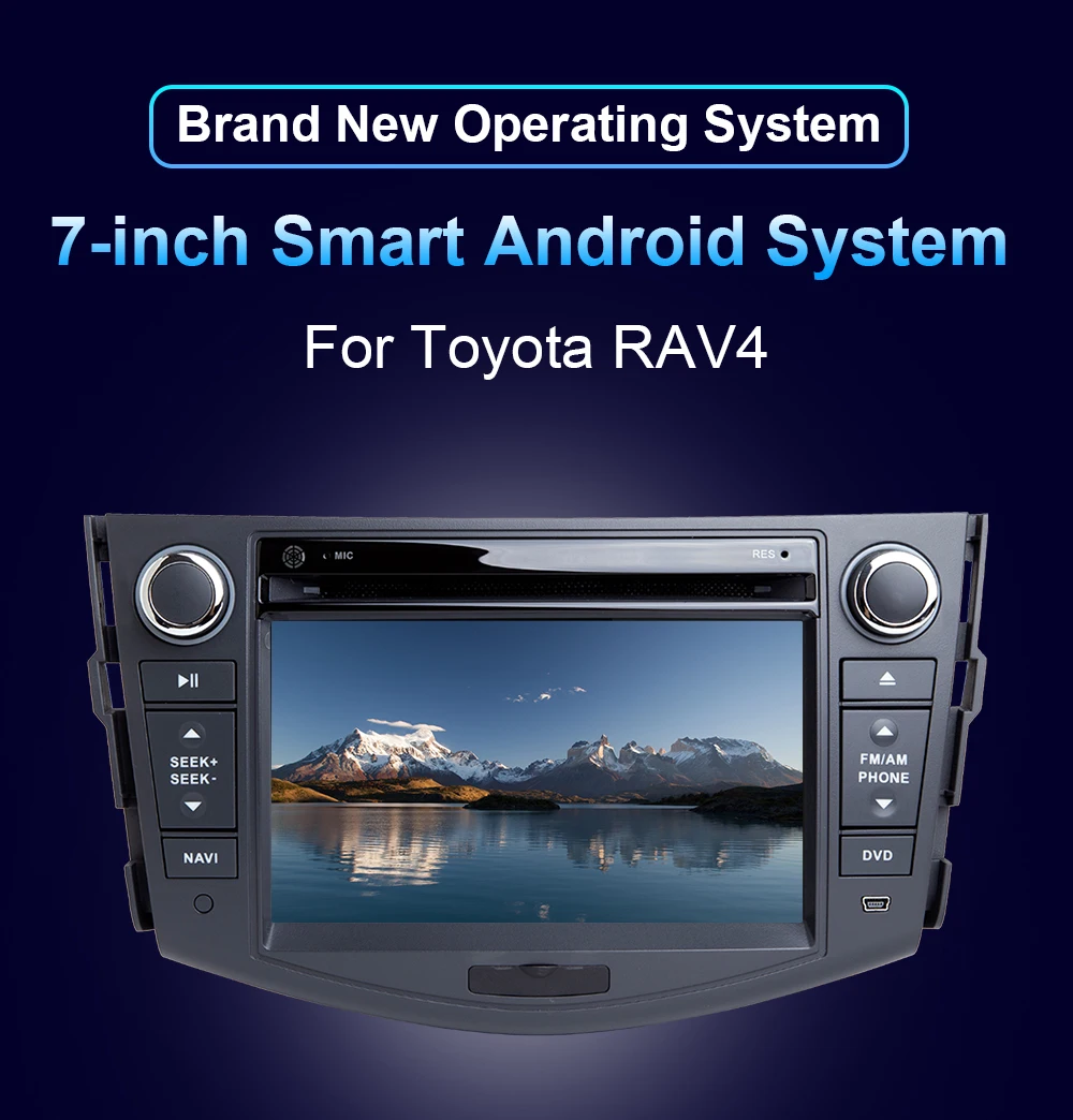 Android Car Radio DVD Player For Toyota RAV4 2006-2012 Touch Screen Car GPS Navi