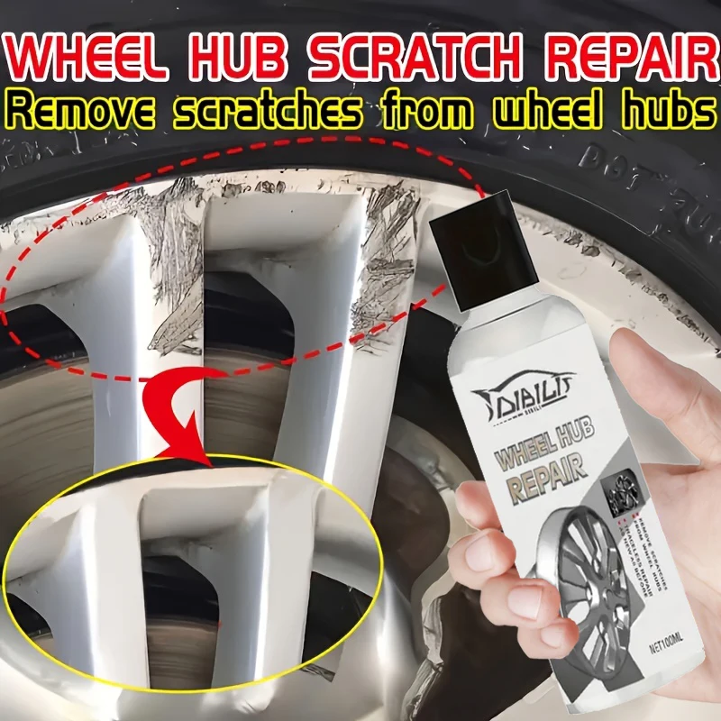 Alloy Wheel Revive Kit 100ml-Nano Sealant Gel for Scratch/Corrosion Repair & Brake Dust Protection on Metal/Chrome Rims wheel repair kit wheel rim repair paste