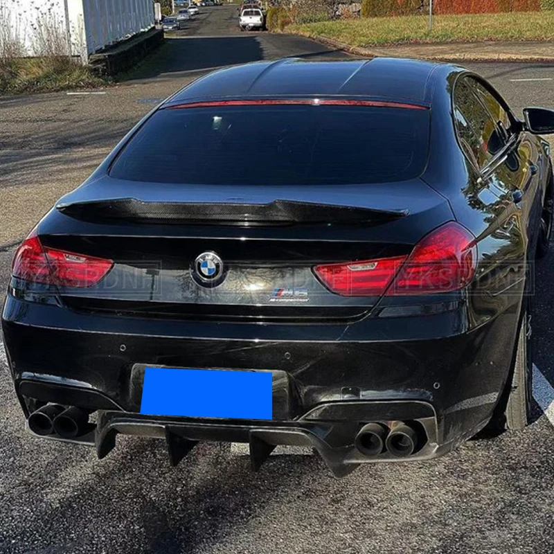 BMW F06 F12 F13 640i 650i 6シリーズ Mスポーツ M6 コンバーチブル リップディフューザー リアバンパー 2012-2016 カーボンファイバー | MCARCAR KIT カーボンファイバー トランクスポイラー BMW 6