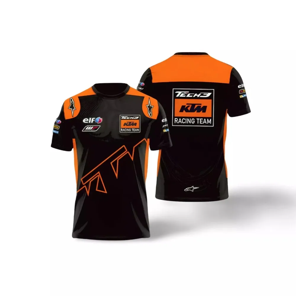 KTM Outdoor Sport Tops 3D Printed Pattern Round Neck Casual Short Sleeves T-shirts cycling jersey cycling shirt cycling clothing cotton short sleeve tshirt