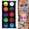 10 Colors Dual Colour Body Painting Fluorescent Face and Body Painting Luminous UV Neon Face Body Painting Makeup with Brush Set 3