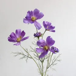 Elegant Silk Chamomile Flower - White Daisy Artificial Decoration for Weddings and Home Decor (Purple)