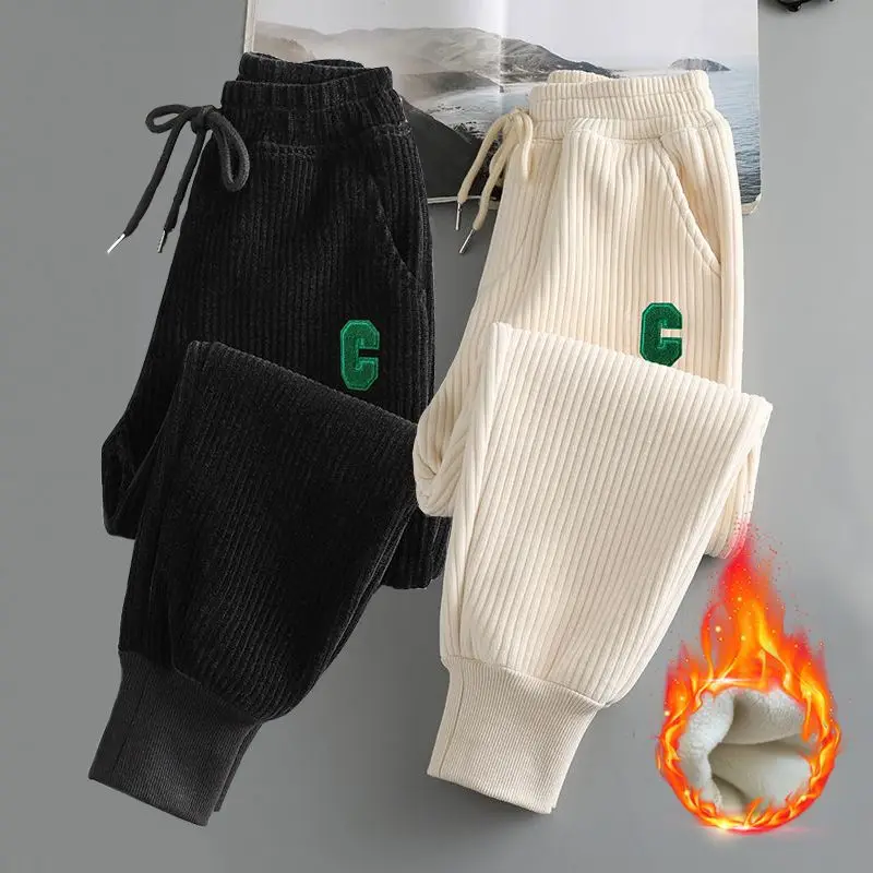 Kids Pants Autumn Winter Corduroy Sweatpant