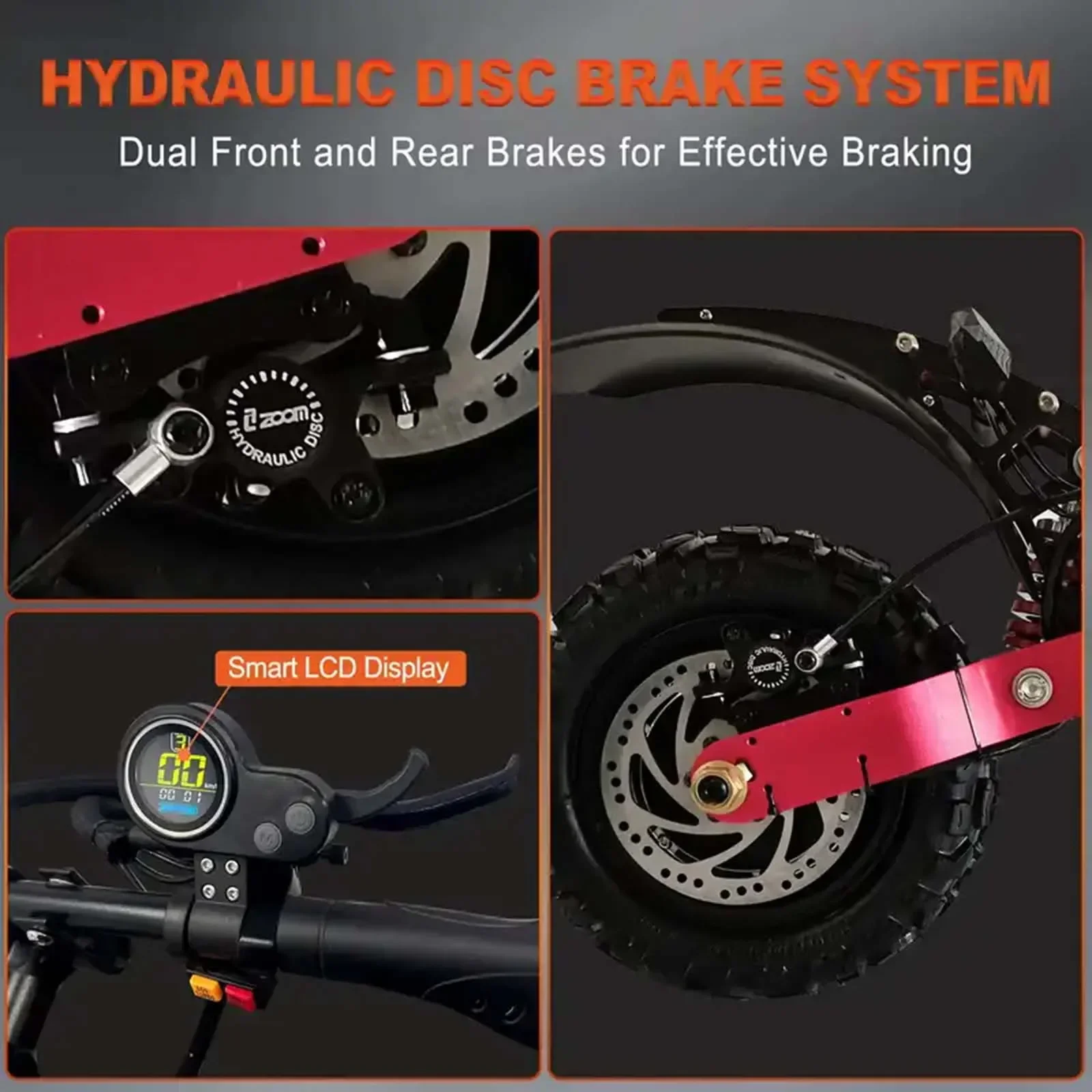 Boyueda S3 6000w 60v 38ah electric scooter dual motor removable seat hydraulic shock absorption 11 inch off-road tyre escooter electric scooter
