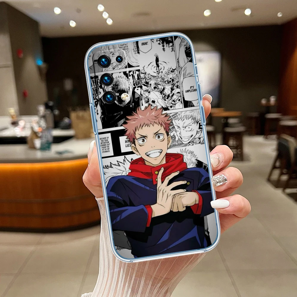 Jujutsu Kaisen Themed Transparent Phone Case