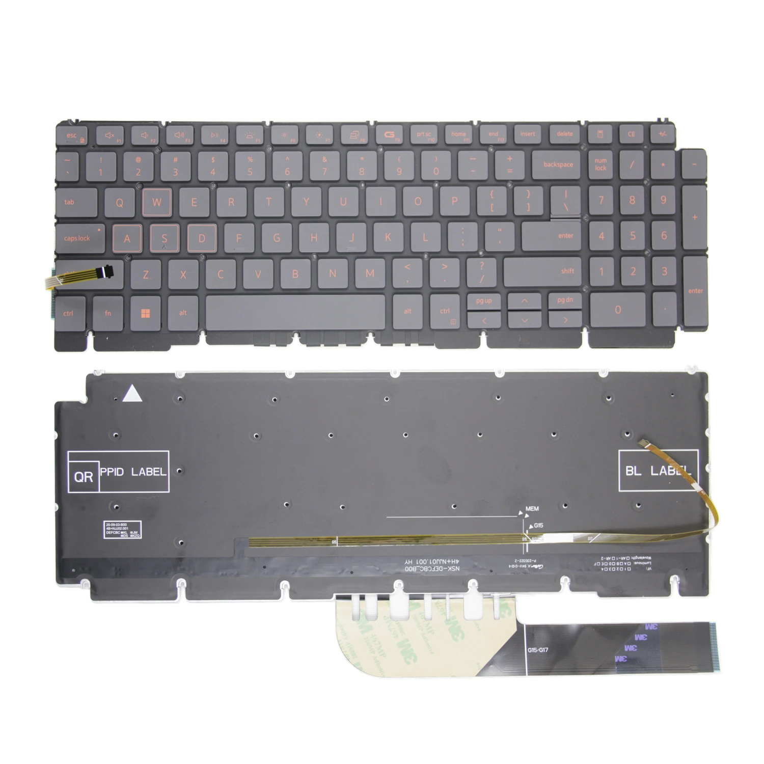 Teclado dos Eua para Dell G15 5510 5520 5525 5511 5505 5515 15pro5518 Inspiron 7500 7501 Vostro 3500 3501 5501 5502 Latitude 3510 - Imagem 6