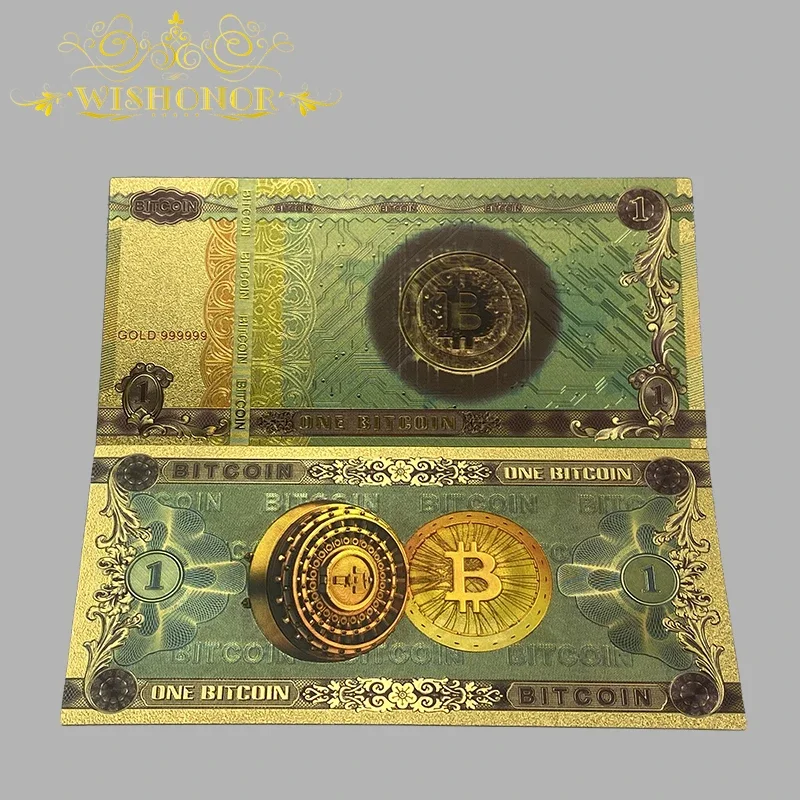 1-10pcs Nice Gifts For 1-100 Bitcoin and Dogecoin With Nice Frame in 24k Gold Foil For Collection commemorative coin