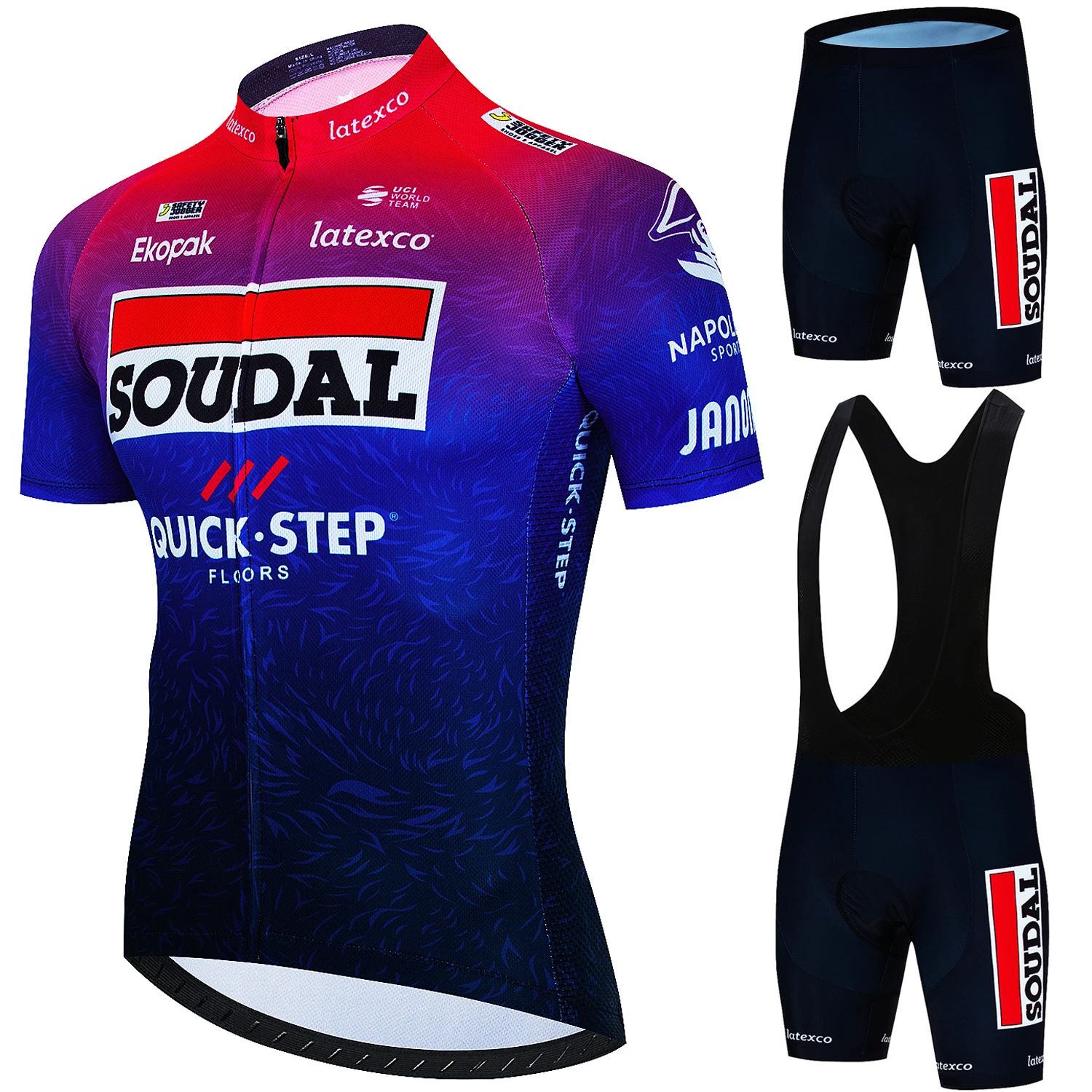 

Quick Step Cycling Bib Men's Pants Gel Clothing Outfit Set Man Suit Sportswear Mtb Male Bike Sports Summer 2024 Complete Uniform