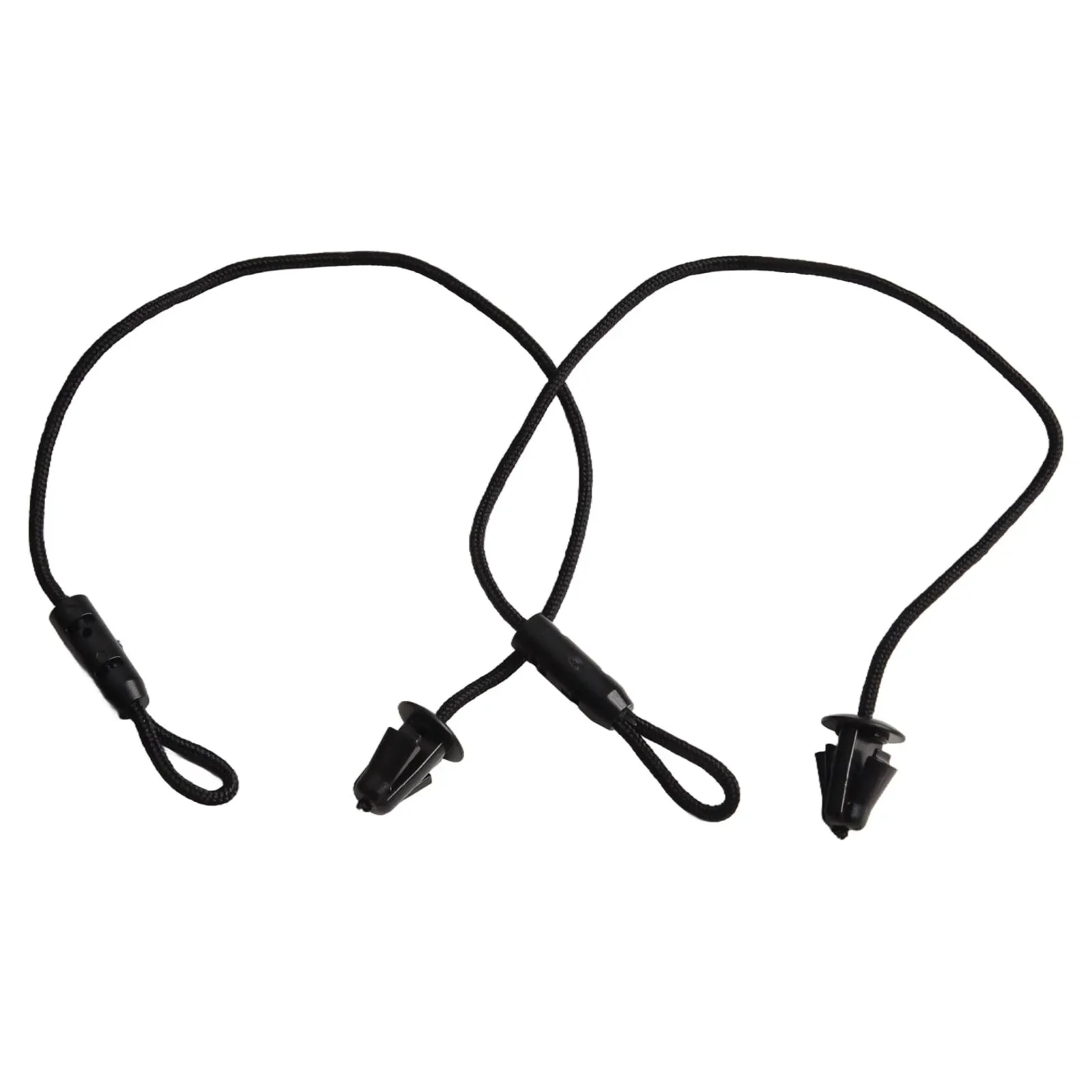2PCS Car Parcel Shelf String Set For Skoda For Fabia 2014-6V6863634 Replacement Accessories Black car trunk shelf rope