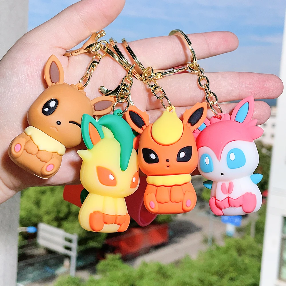 Pokemon Anime Figur Pikachu Auto Keychain Pokémon Schlüssel Kette Squirtle Psyduck  Action Figur Modell Schlüsselring Rucksack Anhänger Geschenke - AliExpress