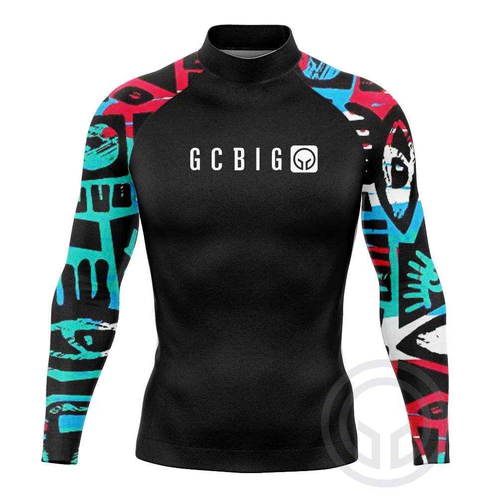 Rash Guard Summer Men Surf Long Sleeve Swimming Tight Diving Suit Surfing Swimsuit rash guard surfing swimsuit