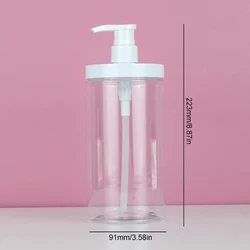 Premium Refillable Wide Mouth Pump Bottle Dispenser for Travel and Shower Soap Storage (500/1000ml) (1000ml)