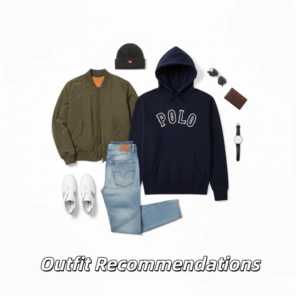 Men's Hoodie POLO Machine Embroidery Sweatshirt Casual College Style Cotton Hooded Pullover Autumn Winter Fashion Male Tops - 2