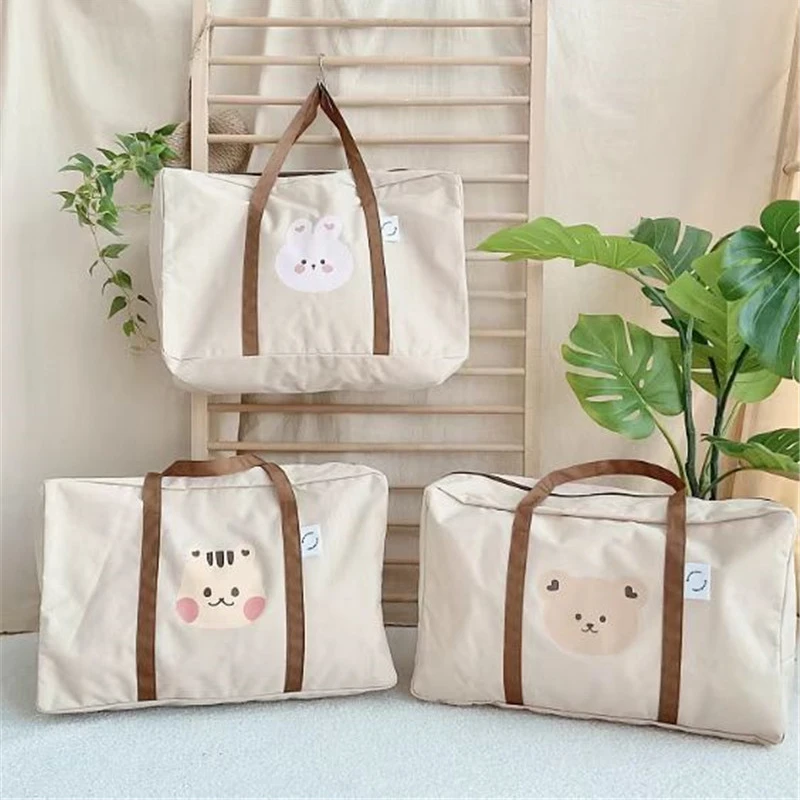 

Big Maternity Bag For Baby Diaper Maternal Mommy Bag Bear Kindergarten Quilt Storage Bag Large Capacity Mom Travel Luggage Pouch