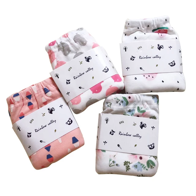 3 pcs Baby Diapers Reusable Nappies Cloth Diaper Panties Washable