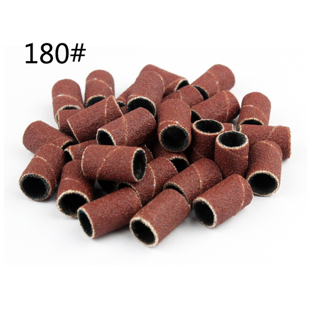 Nail Art Sanding Bands 80# 120# 180# Grinding Sand Ring Bit For Electric Drill Machine Accessories Manicure Tools