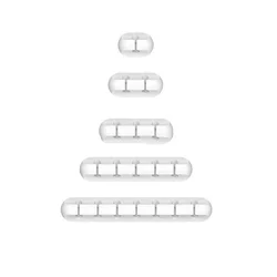 Cable Organizer Snap Clip for Managing Charging and Data Cables (1Set White)