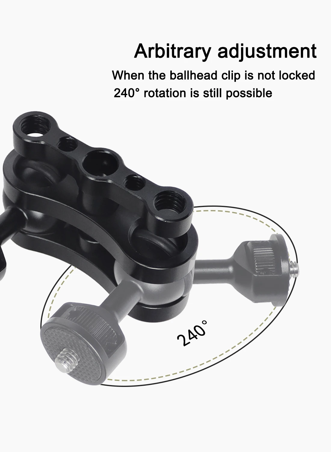BGNing Aluminium Multifunktionale Universal Leistungsstarke Klaue 15-50mm Katheter Clip Clamp SLR DSLR Monitor Licht Unterstützung Halterung – Detail 6