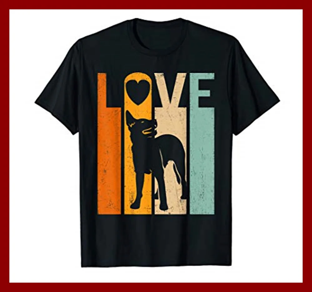 Stolze Liebe Australian Cattle Dog Vintage Shirt Liebhaber Vatertag Neue Mode Männer Hohe Qualität T-shirts Casual T Shirt